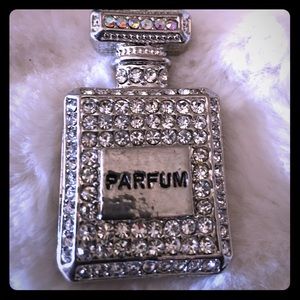 Perfume bottle keychain